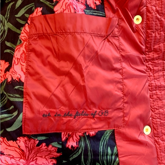 JOULES British Quilted Jacket Maroon w/Black Trim Zipper Snaps - Picture 7 of 14